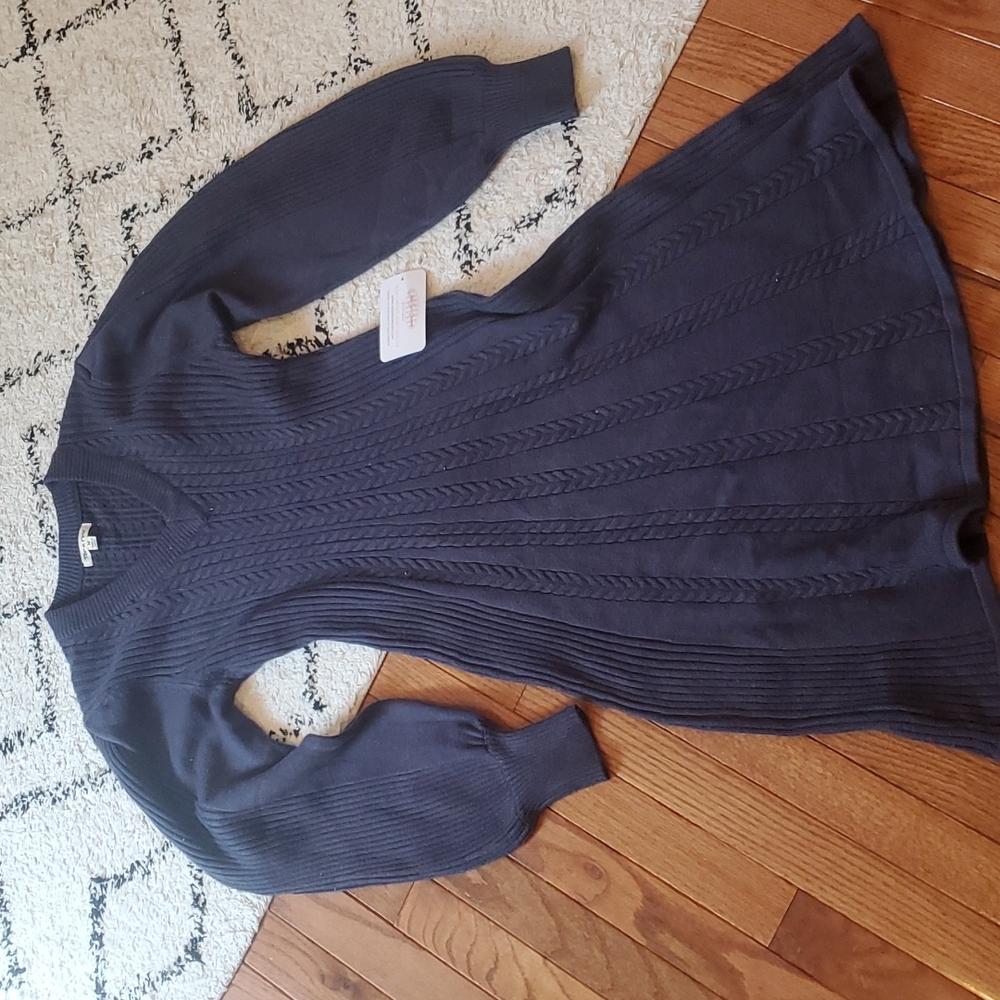 MOVING: MAKE OFFER! Neesee's Dresses Dark Blue Sweater Dress - Picture 5 of 5